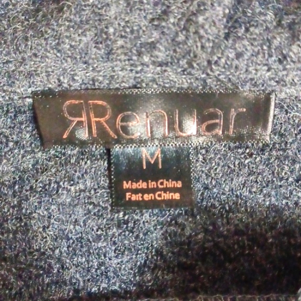Renuar Ruffled Front Textured Gray Big Buttons Jacket M - Picture 4 of 8